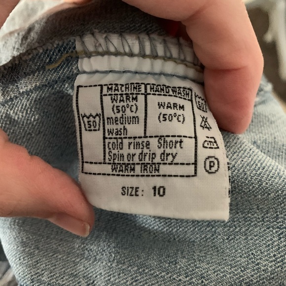 *FREE WITH PURCHASE — Distressed form fitting jean jacket from UK - Picture 7 of 8